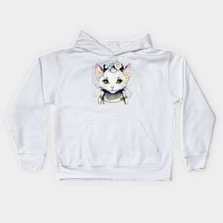 Cat Vintage #74 Kids Hoodie